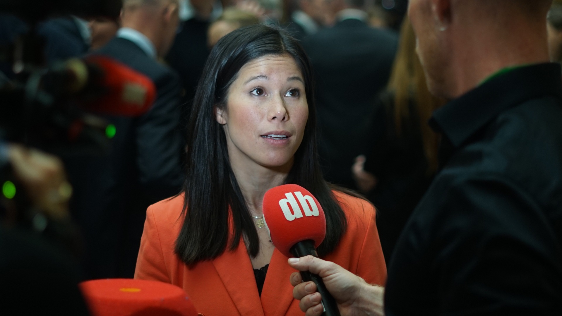 Lan Marie Berg etter lanseringen av regjeringens statsbudsjett.